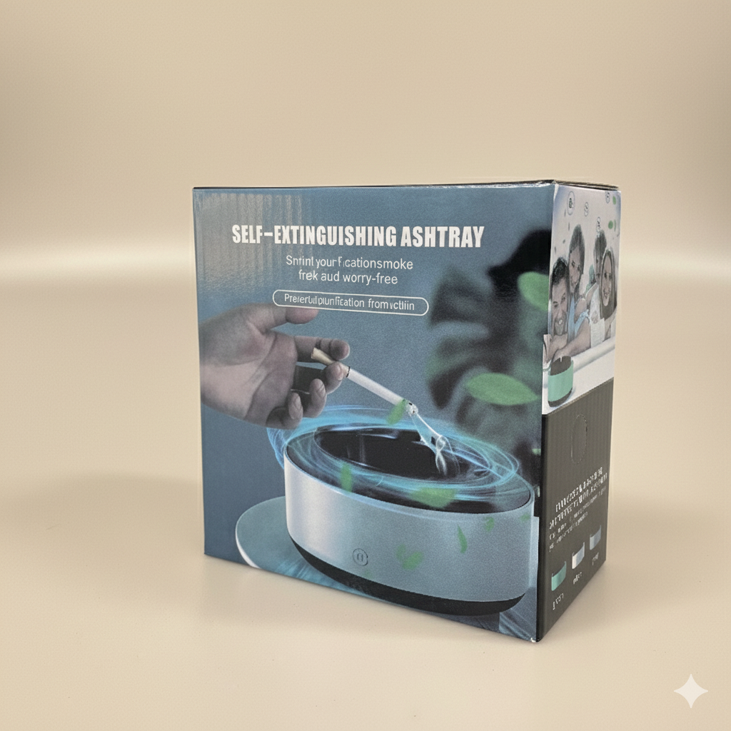 The Smart Air Purifying Ashtray – 360° Smoke Reduction