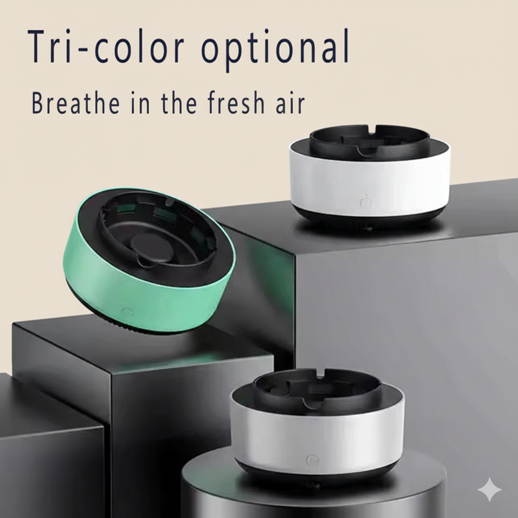 The Smart Air Purifying Ashtray – 360° Smoke Reduction